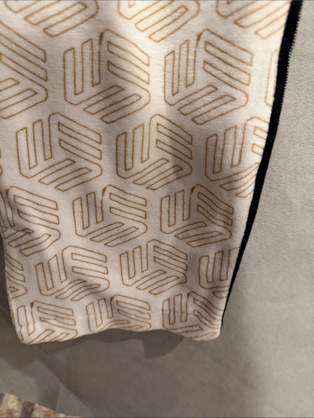BOOHOO MAN Cream & Black Geometric Track Jacket and Joggers Set. LIKE NEW‼️ - Picture 11 of 14